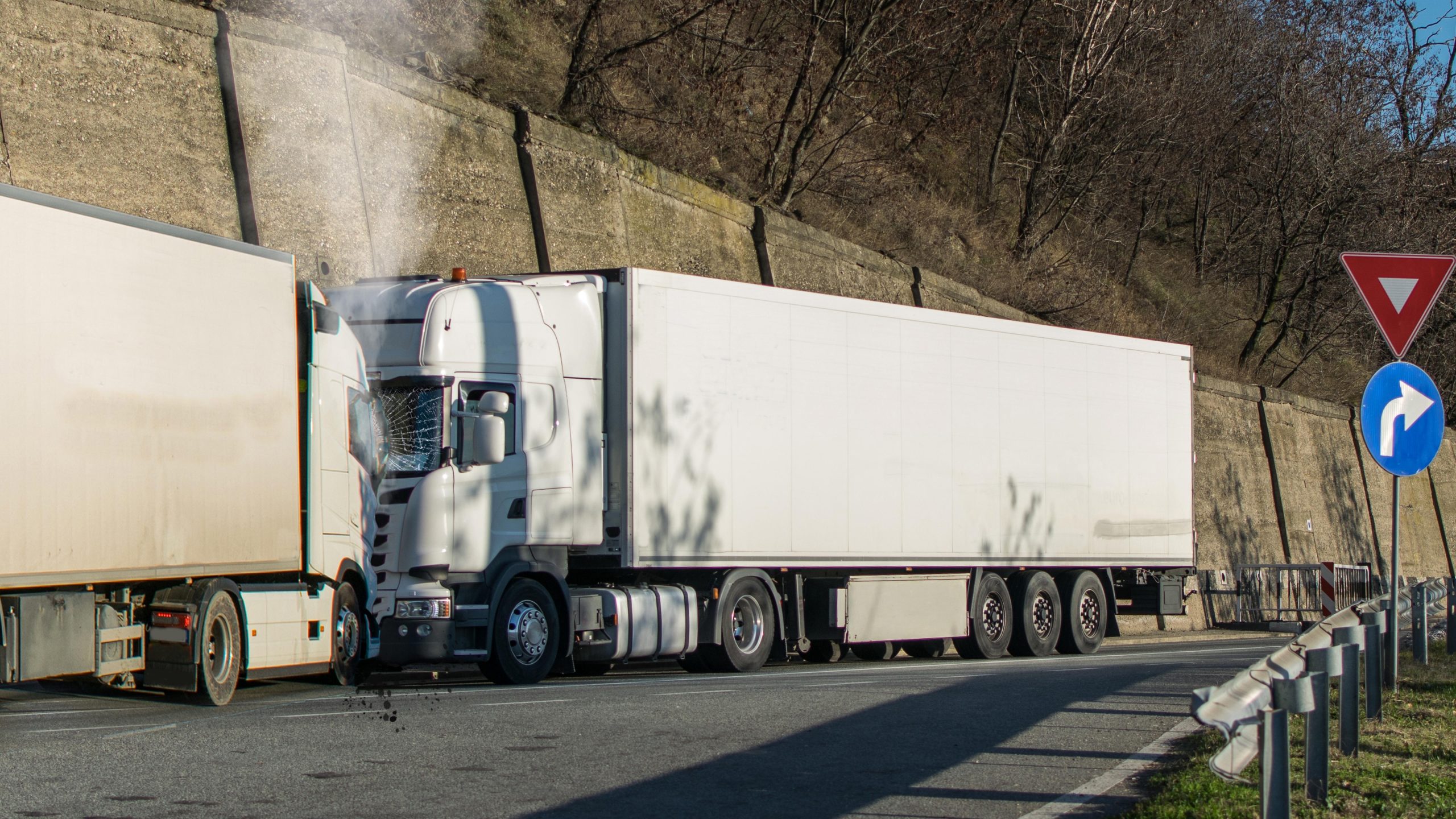 Van mockup isolated concept, Truck mock up